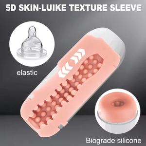 8 Frequency Automatic Male Massager Cup Real Sound Voice USB Rechargeable Vibrating Personal Care Device Hand-Free Wellness Tool - Product Image 5