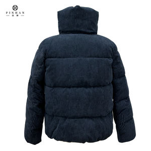 Manteau bouffant à rayures verticales pour jeune garçon Vêtements décontractés Personnalisation de l'usine <span class=keywords><strong>Veste</strong></span> chaude en duvet de canard blanc pour hommes - Product Image 2