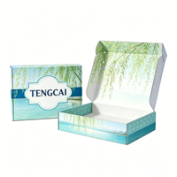 Boîte cadeau en carton ondulé personnalisée avec gaufrage et pelliculage mat, recyclable, taille personnalisée pour usage cosmétique