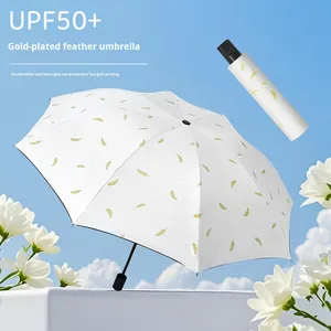 Parapluie pliant épaissi et agrandi en gros pour femmes et étudiantes, avec protection UV, pour le soleil et la pluie - Product Image 2