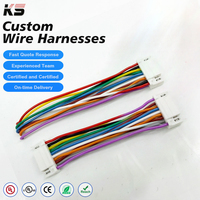 Kabel Rakitan Kustom Berkualitas Tinggi JST GH 2.0mm Micro TE Connector Wire Harness dengan Terminal Berlapis Timah Sesuai RoHS