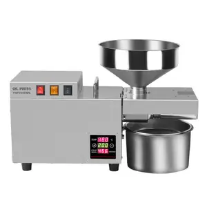 High Quality Oil Pressers Mini Home use Peanut Walnut Coconut Avocado Olive Soybean Sesame Sunflower Screw Oil Press Machine