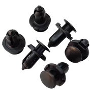 Clips de fixation noirs en plastique à pousser pour voiture, attaches de garniture de carrosserie automobile, tête de 13 mm, tige de 13 mm, pointe de 8,5 mm, clip rivet pour panneau de véhicule