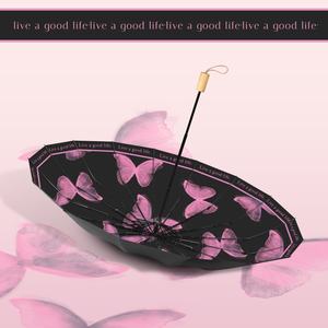 Parasol double usage pliable manuel anti-UV épaissi et surdimensionné pour femme, style vintage, le plus vendu - Product Image 3