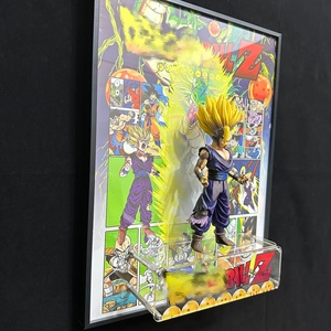 Figurine d'<span class=keywords><strong>action</strong></span> Super Saiyan en PVC, échelle 1:12, peinture stéréo <span class=keywords><strong>3D</strong></span>, <span class=keywords><strong>cadre</strong></span> mural, jouet tendance, cadeau, ornement, décoration intérieure - Product Image 4