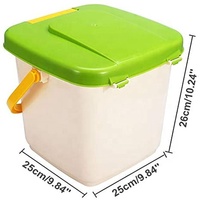 Poubelle à compost, compostage recyclé, poubelle à compost aérée, poubelle à déchets de jardin en plastique, seau, poubelle à déchets de cuisine