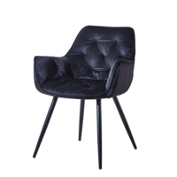 Chaise de salle à manger en velours à prix imbattable, avec structure en résine plastique et pieds en métal – Offre spéciale