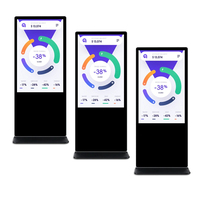 Pantalla LED Rectangular Versátil de 55 Pulgadas con Retroiluminación LED, Resolución 1080P, Sistema Android, Señalización Digital para Interiores, Pantalla LCD IPS