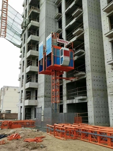 Vật Liệu xây dựng <span class=keywords><strong>Hoist</strong></span> Thang Máy Thang Máy với Giá Đỡ và Bánh Răng Nâng Lên - Product Image 3