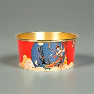 ชามกระดาษฟอยล์สีทองมีฝาปิดภาชนะบรรจุอาหารพิมพ์ลายตามสั่ง - Product Image 1