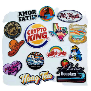 Adesivo personalizzato impermeabile in <span class=keywords><strong>PVC</strong></span> fustel personalizzato Logo <span class=keywords><strong>etichette</strong></span> <span class=keywords><strong>adesive</strong></span> per auto computer portatili candele artigianato Business personale - Product Image 6