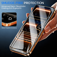 Protection d'écran en verre trempé HD 200CC, bord incurvé 2.5D, dureté 9H, ultra-fin 0.4mm, antistatique pour téléphone portable