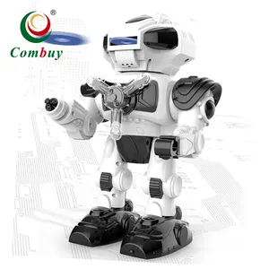 Kids shooting fighting walking electronic toy robot for children