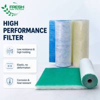 Nouveau rouleau de média filtrant professionnel en fibre de verre pour filtre à air, avec une efficacité de 95 % pour usage industriel