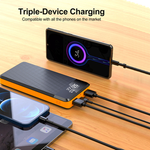 <span class=keywords><strong>Batterie</strong></span> <span class=keywords><strong>externe</strong></span> haute capacité 26800mAh PD 45W USB-C avec écran LCD, packs de batteries 20000 mAh et 25000 mAh avec 3 entrées et sorties pour smartphones - Product Image 3