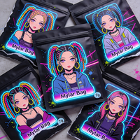 Sachets refermables à fermeture éclair personnalisés avec impression en héliogravure, anti-odeur, 3,5 g, 7 g, sachets d'emballage de qualité alimentaire