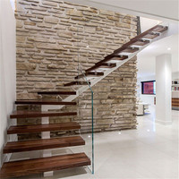 PRIMA Original Factory Mono Stringer Escaliers, Escalier Loft, Escalier flottant d'intérieur Escalier droit en acier bien conçu