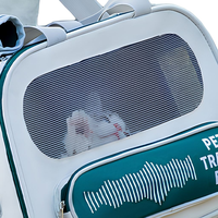 Sac de transport pour animaux de compagnie grande capacité, respirant, en Oxford, pliable, pour chat et chien, avec chariot amovible, capacité de charge 7,5 kg
