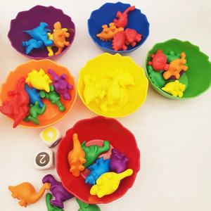 Gioco Educativo di Conteggio e Abbinamento <span class=keywords><strong>con</strong></span> <span class=keywords><strong>Dinosauri</strong></span> Arcobaleno, Tazze per la Classificazione dei Colori e Allenamento Logico - Product Image 3