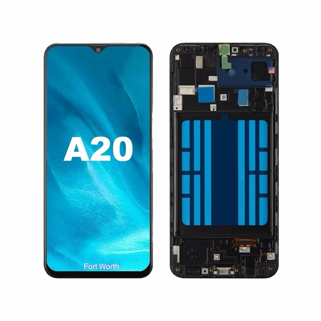 For A20/A205 6.4" AM OLED Screen Assembly LCD Display Replacement with 1 Year Warranty