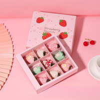 Boîte à bonbons et chocolats pour la Saint-Valentin avec logo personnalisé, élégante, réfléchie, écologique, biodégradable, rose, boîte cadeau