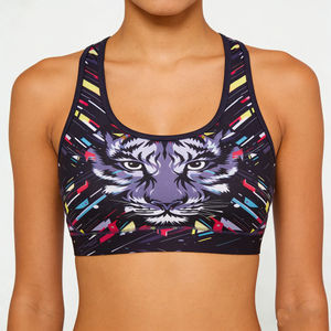 Reggiseno sportivo da donna a doppio strato, compressione elevata, taglie forti, senza cuciture - Product Image 5