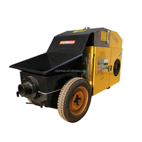 Petite pompe à béton électrique pour mortier, alimentée au diesel, distance de livraison maximale de 40 mètres