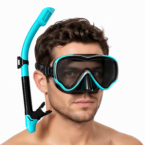 <span class=keywords><strong>Masque</strong></span> de plongée et tuba anti-buée en silicone, avec sangle réglable pour la plongée en mer et la plage - Product Image 5