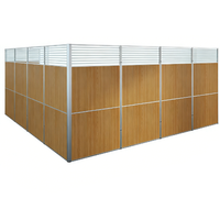 Modern Soundproof Movable Tempered Glass and MDF Partition Wall Panels and Doors for Home Office & School
