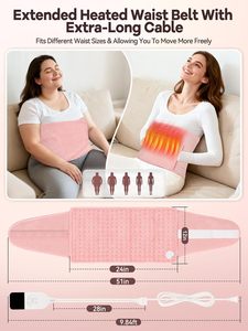 220/110V Belly Waist Warmer Wearable Abdominal Wrap Menstrual Belt Washable <b>Electric</b> Heated <b>Pad</b> with Overheat Protection - Product Image 2