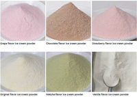 Poudre de crème glacée en vrac, matière première pour desserts molleux, prémélange instantané pour restaurants, cafés et desserts faits maison