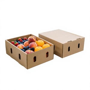 Boîte en carton ondulé personnalisée pour fruits et légumes frais, <span class=keywords><strong>emballage</strong></span> en carton imprimé pour fruits, vente en gros - Product Image 1