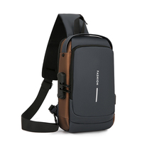 Sac de poitrine antivol avec logo personnalisé, accessoires de camping, randonnée, course à pied, cyclisme, sac de voyage en bandoulière