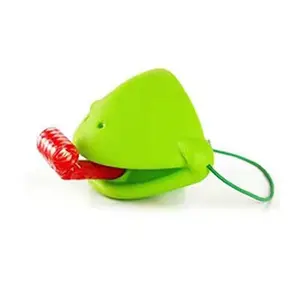 Mainan lidah katak lucu, masker kadal dua pemutar kartu permainan desktop interaktif mainan pesta orangtua-anak