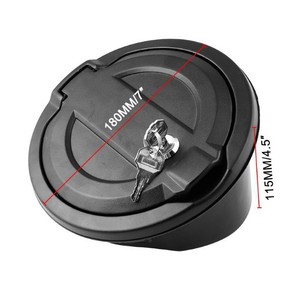 Tapa del tanque de combustible del coche, cerradura con llave de 180mm x 115mm para Jeep Wrangler JL JLU 2018-2019, pieza de repuesto - Product Image 1