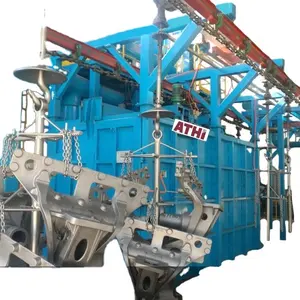 Foundry Equipment Catenary Chain Type Automatic Shot/Sand Blasting Machine for Surface Cleaning