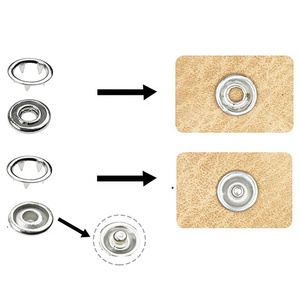 Guanfeng anneau griffe <span class=keywords><strong>bouton</strong></span>-<span class=keywords><strong>pression</strong></span> quatre pièces en laiton métal vêtements bébé <span class=keywords><strong>bavoir</strong></span> broche <span class=keywords><strong>bouton</strong></span>-<span class=keywords><strong>pression</strong></span> couleur assortie 9.5mm de diamètre - Product Image 3