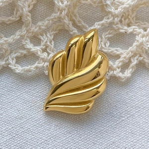 Broche de corsage personnalisée, bijoux fantaisie, design feuille, étanche, luxe léger, accessoires glamour, vente en gros - Product Image 5