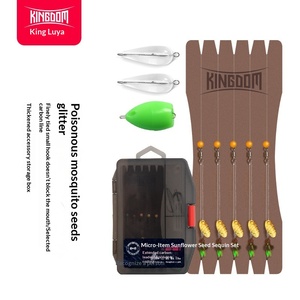 Ensemble d'hameçons à mouches King Lure avec appâts vivants pré-noués, hameçons en acier inoxydable pour la pêche au <span class=keywords><strong>poisson</strong></span> blanc, au <span class=keywords><strong>poisson</strong></span> <span class=keywords><strong>cheval</strong></span> et au <span class=keywords><strong>poisson</strong></span> bleu - Lacs et rivières - Product Image 5