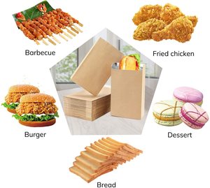 Bolsas de papel de barbacoa Bolsas de embalaje Burger Kebab Foil Laminated <span class=keywords><strong>Bab</strong></span> - Product Image 5