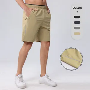 Custom Logo Zomer Heren Sport Broek Straight Leg Casual Heren Gym Shorts Effen Kleur Blanco Outdoor Workout Korte Broek Voor Heren