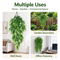Décoration murale en feuilles persanes artificielles, rotin, décoration intérieure, feuilles artificielles, plantes artificielles, verdure, décoration, plantes aquatiques en plastique