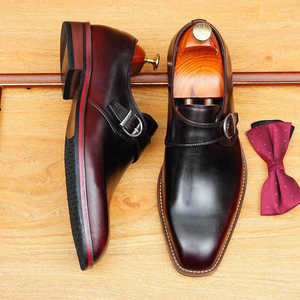 Chaussures habillées classiques pour hommes en cuir véritable, modèle 2026, chaussures habillées formelles en cuir de vache véritable, chaussures habillées pour hommes - Product Image 2