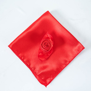 Serbet Kain Satin Persegi Buatan Tangan Dapat Digunakan Kembali 17x17 Inci Dekorasi Pesta Pernikahan Multi-Warna Hotel Restoran - Product Image 3