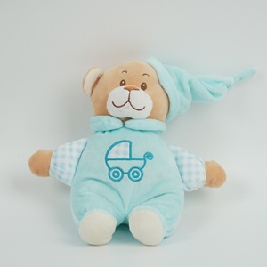 Orsacchiotto Dormiente con Campanello 26 CM, Peluche Super Morbido, Giocattolo per Neonati, Regalo di Compleanno Blu o Rosa - Product Image 2