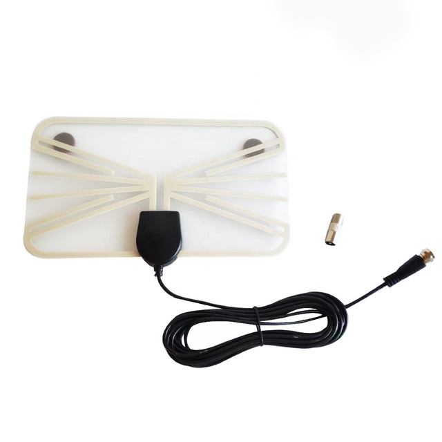 Thin Film Dtmb Dvb-t 1080P 4K Uhf Vhf Hdtv Indoor Digital Tv Flat Antenna 5dBi Gain Aerial Transparent Antennae
