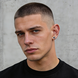 Boucles d'oreilles clous pour homme en argent 925 hypoallergénique, plaqué or blanc, avec zircone cubique et motif œil tout-voyant noir, idéal pour cadeau - Product Image 5