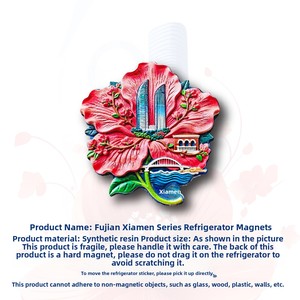 Imanes de Refrigerador con Diseño de las Torres Gemelas de Xiamen, Fujian, que Representan el <span class=keywords><strong>Alma</strong></span> Poética de la China, Adhesivos Magnéticos 3D, Recuerdo de Viaje - Product Image 4
