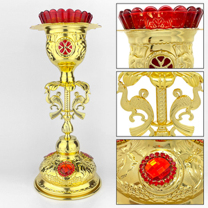 Hot Selling Orthodox Vergoldung Kerzenhalter für Kirche Hotel Dekor Home Decoration Kerzenhalter Hersteller aus China - Product Image 2