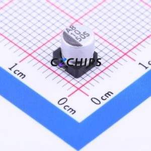 Condensador Electrolítico de Aluminio SMD VES100M1HTR-0505, D5xL5.3mm 10uF 20% 50V 5mm - Product Image 1